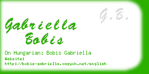 gabriella bobis business card